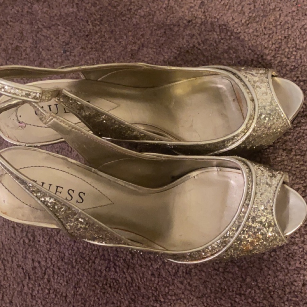 Gold heels. Size 8.5
